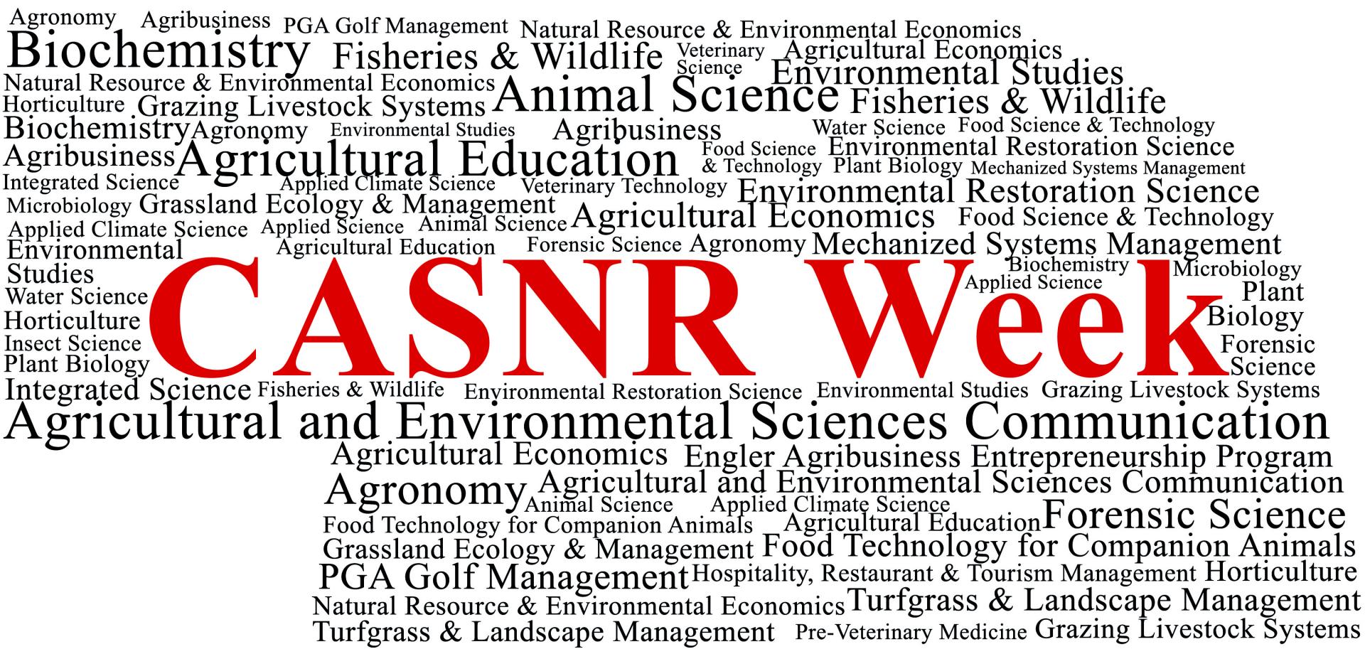 April 9 - 16 is CASNR Week 